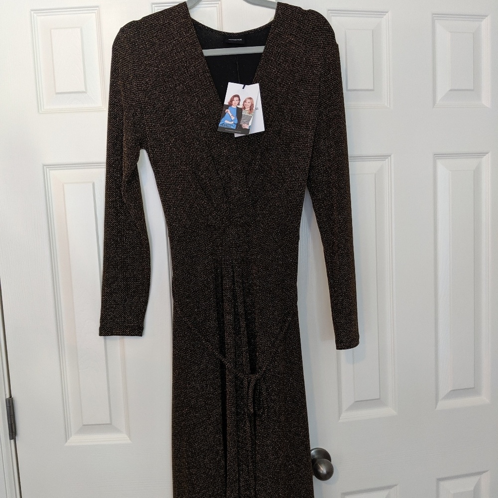 Who What Wear floor length, maxi wrap dress M